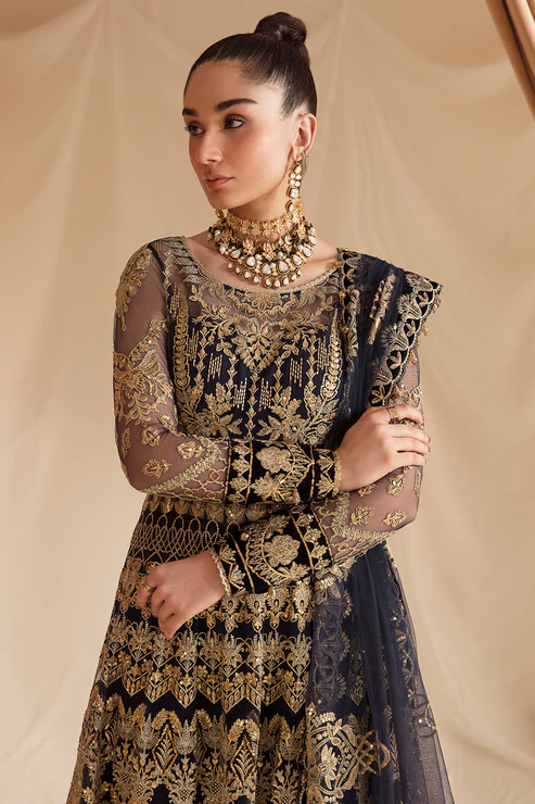Ayzel - Fleur De Lis Luxury Chiffon '23 AZ-V4-05 Bluebella