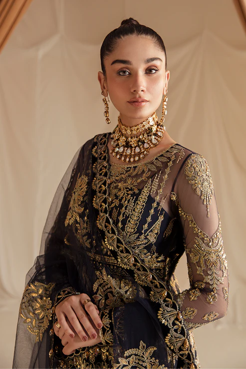 Ayzel - Fleur De Lis Luxury Chiffon '23 AZ-V4-05 Bluebella