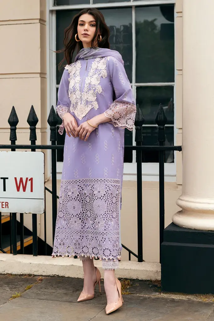 Mushq - Hemline Chikankari '24 Odyssey HMC-09 Bloom Boulevard