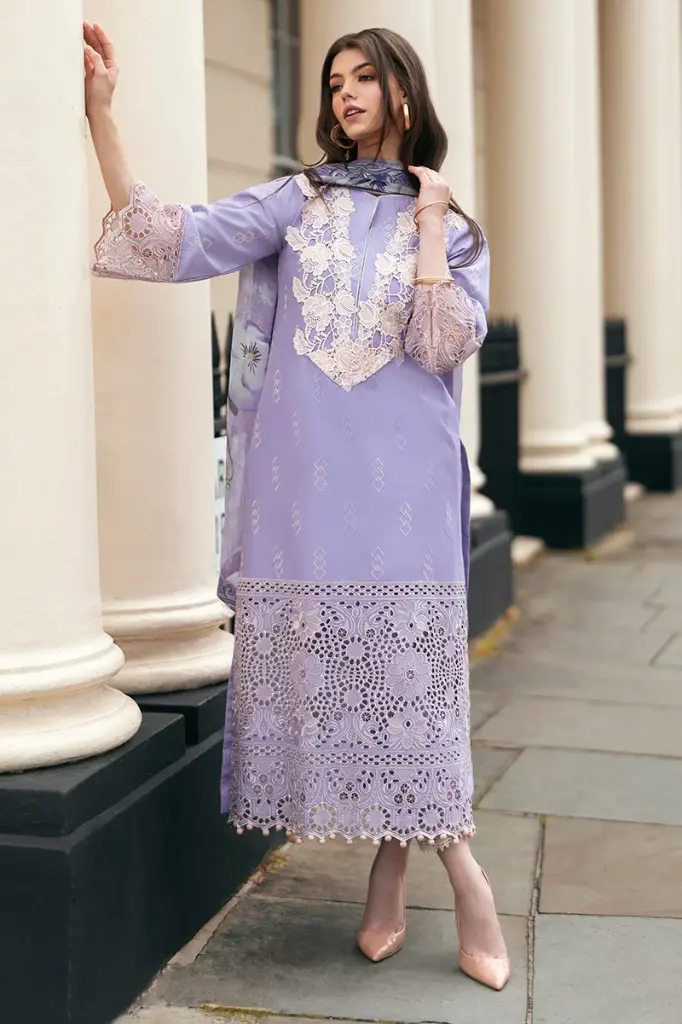 Mushq - Hemline Chikankari '24 Odyssey HMC-09 Bloom Boulevard