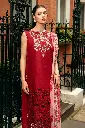 Mushq - Hemline Chikankari '24 Odyssey HMC-06 Crimson Chic