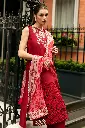 Mushq - Hemline Chikankari '24 Odyssey HMC-06 Crimson Chic