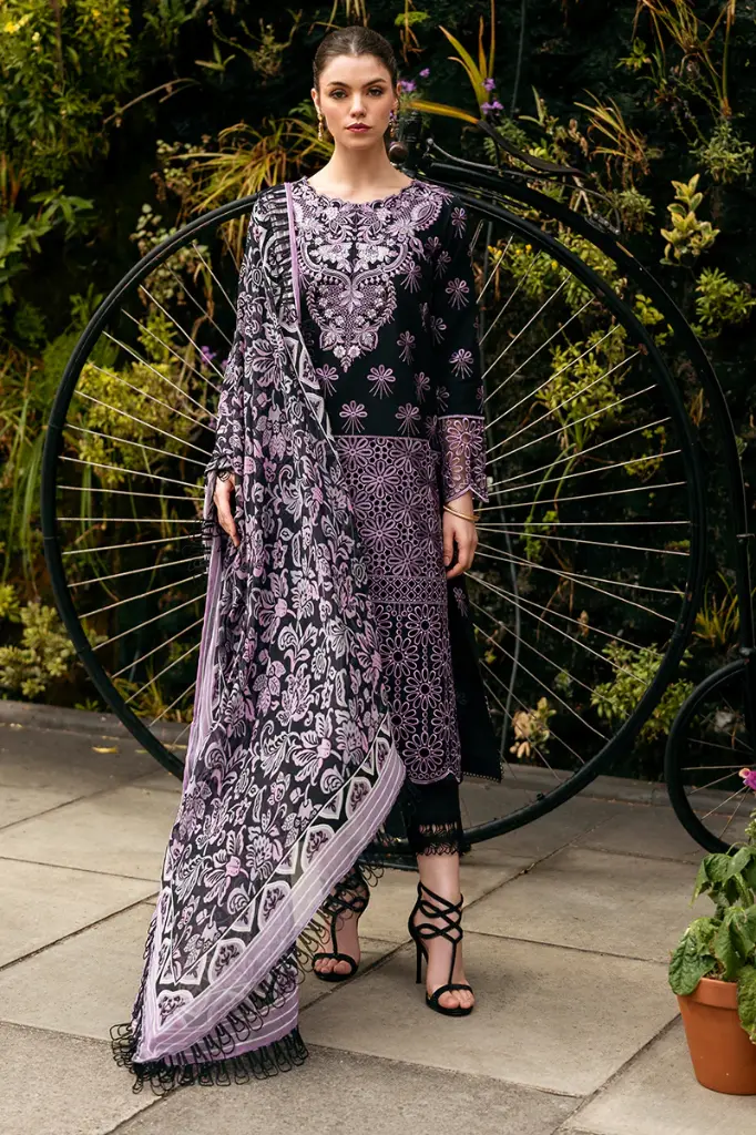 Mushq - Hemline Chikankari '24 Odyssey HMC-05 Luxe Lace