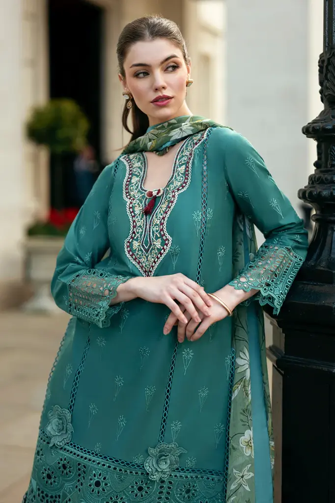 Mushq - Hemline Chikankari '24 Odyssey HMC-04 Whispering Waves