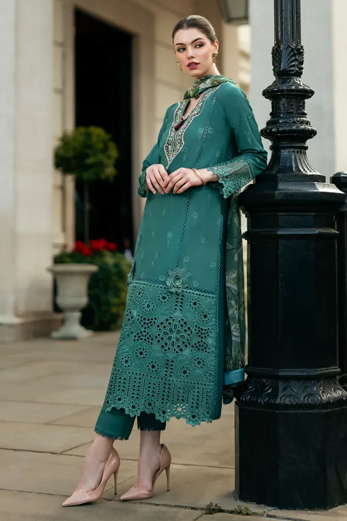 Mushq - Hemline Chikankari '24 Odyssey HMC-04 Whispering Waves