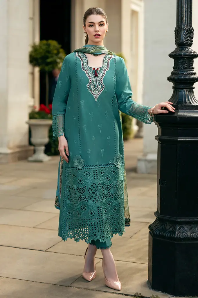 Mushq - Hemline Chikankari '24 Odyssey HMC-04 Whispering Waves