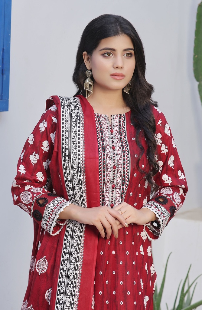 Designer Cotton Lawn 3 Pcs Unstitched Printed Collection 2024 - DL-145