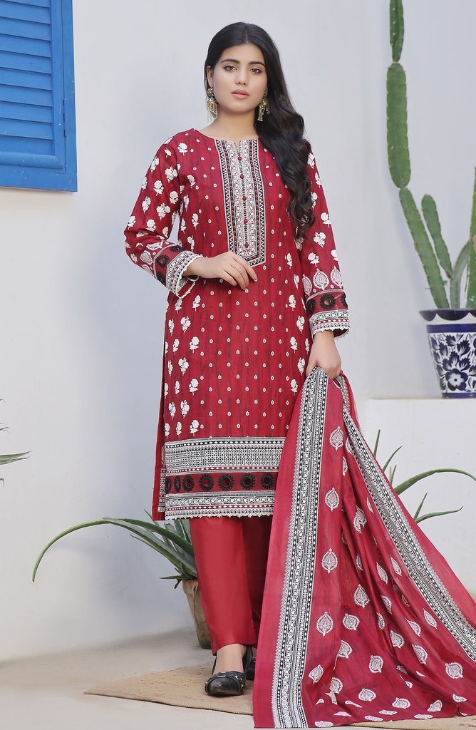 Designer Cotton Lawn 3 Pcs Unstitched Printed Collection 2024 - DL-145