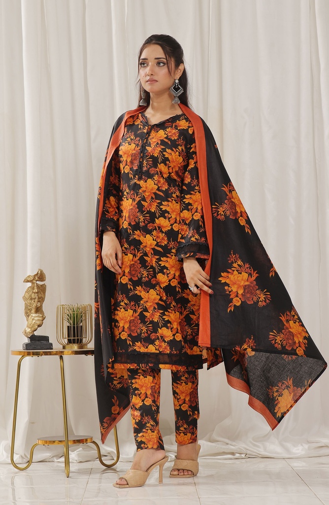 Designer Cotton Lawn 3 Pcs Unstitched Printed Collection 2024 - DL-141