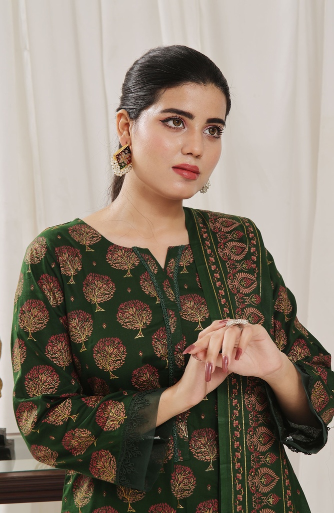 Designer Cotton Lawn 3 Pcs Unstitched Printed Collection 2024 - DL-133