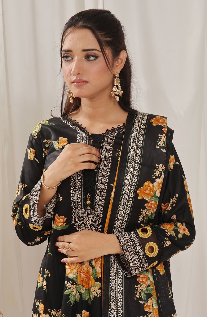 Designer Cotton Lawn 3 Pcs Unstitched Printed Collection 2024 - DL-131