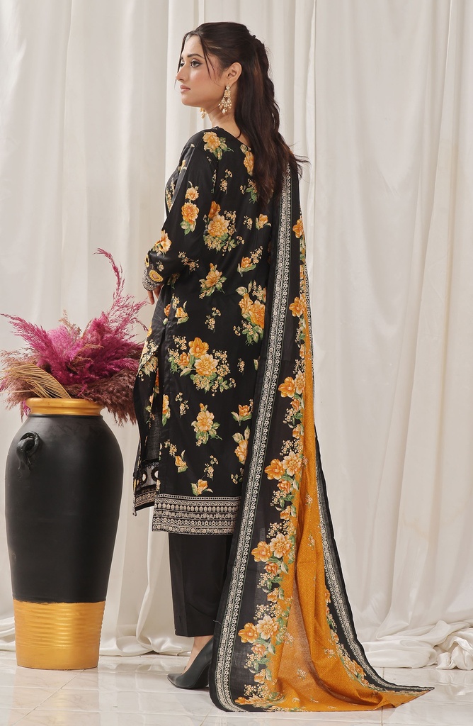 Designer Cotton Lawn 3 Pcs Unstitched Printed Collection 2024 - DL-131