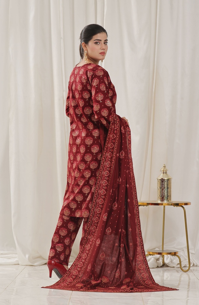 Designer Cotton Lawn 3 Pcs Unstitched Printed Collection 2024 - DL-124