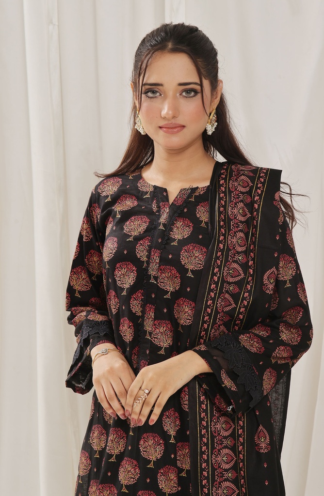 Designer Cotton Lawn 3 Pcs Unstitched Printed Collection 2024 - DL-123