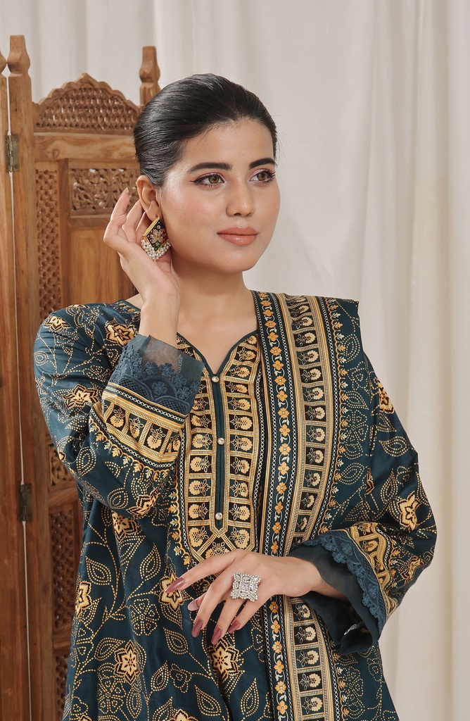 Designer Cotton Lawn 3 Pcs Unstitched Printed Collection 2024 - DL-113