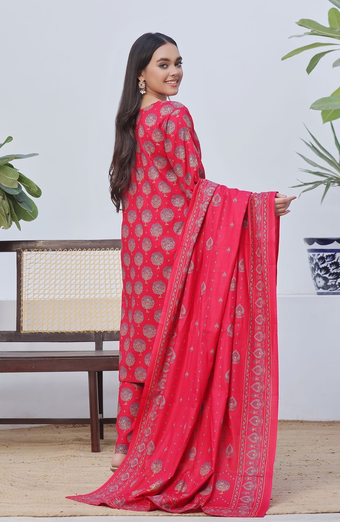 Designer Cotton Lawn 3 Pcs Unstitched Printed Collection 2024 - DL-110