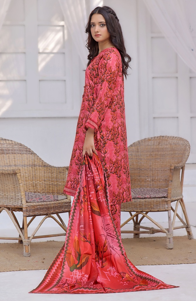 Designer Cotton Lawn 3 Pcs Unstitched Printed Collection 2024 - DL-099