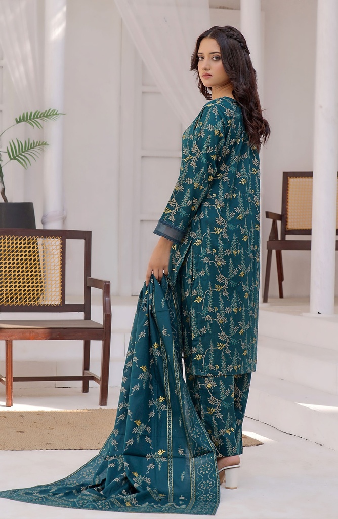 Designer Cotton Lawn 3 Pcs Unstitched Printed Collection 2024 - DL-090