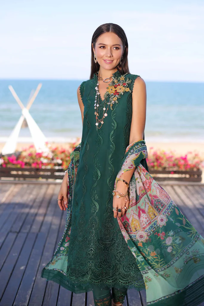 Saadia Asad - Noor Luxury Chikankari Lawn 23 D1-B