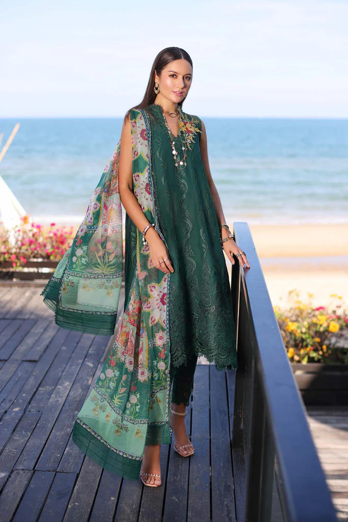 Saadia Asad - Noor Luxury Chikankari Lawn 23 D1-B
