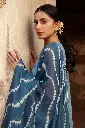 Cross Stitch - Premium Lawn 2024 Vol 1 - Design 18 Blue Sand