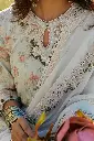 Cross Stitch - Premium Lawn 2024 Vol 1 - Design 11 Floral Marine