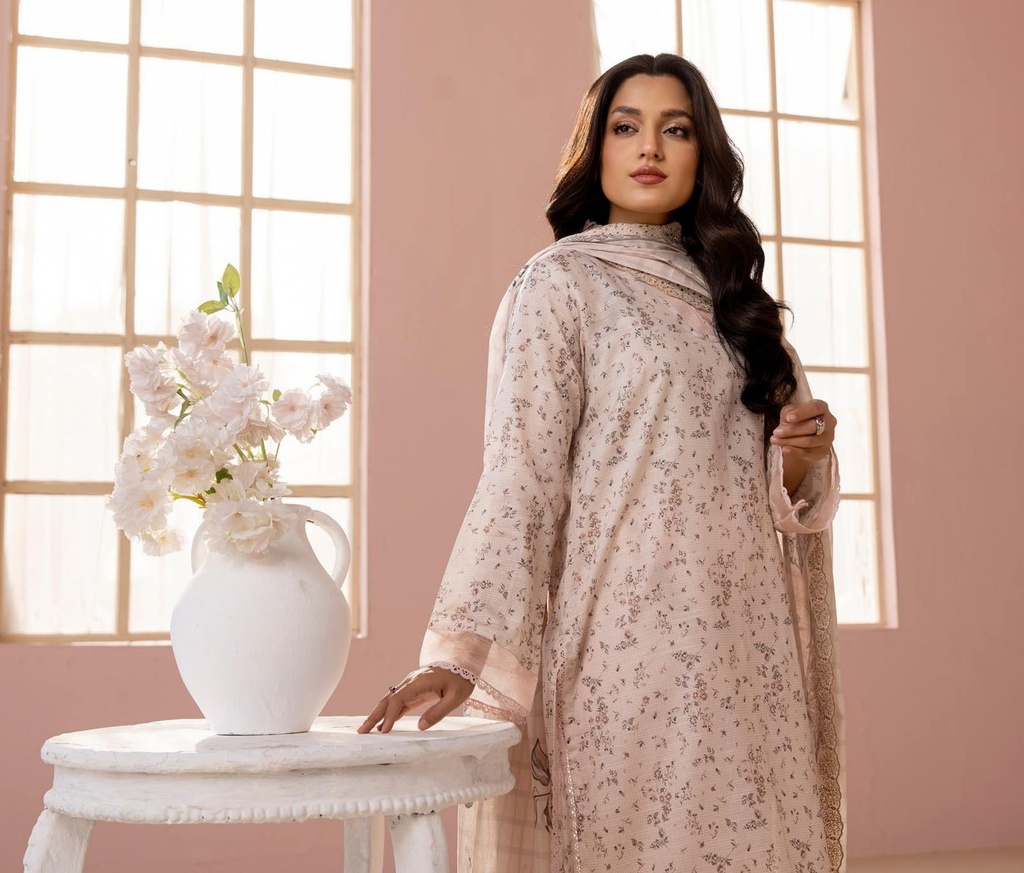 Nur - Pastels Printed & Embroidered Lawn Collection NP-03