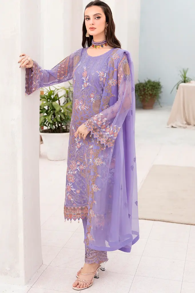 Ramsha - Chevron Chiffon Collection Vol 7 A-711