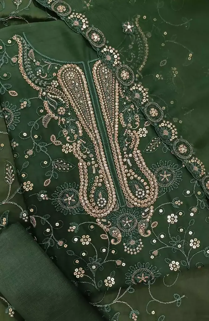 Amna Khadija - Nafees Embroidered Crinkle Chiffon Collection D-04