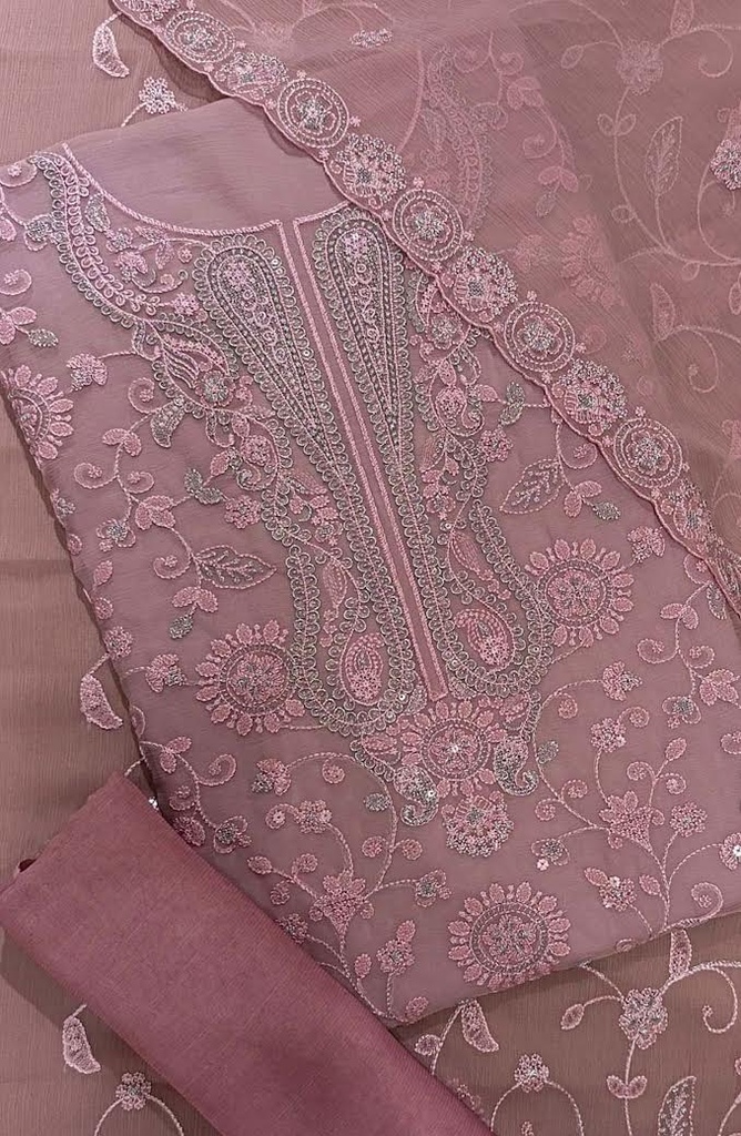Amna Khadija - Nafees Embroidered Crinkle Chiffon Collection D-05