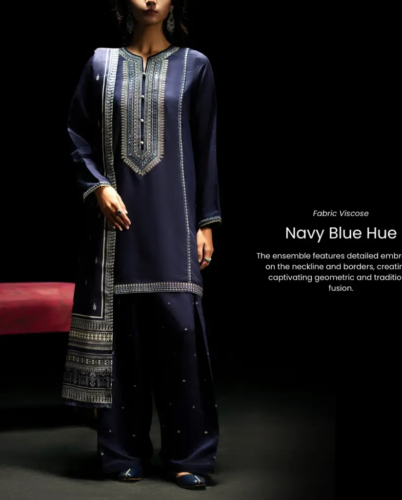 Casuallite - Boutique Drop 1 Embroidered Viscose 3pc - HT278