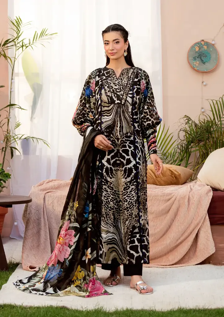Elaf - Prints Lawn Collection EPS-4B Noir Essence