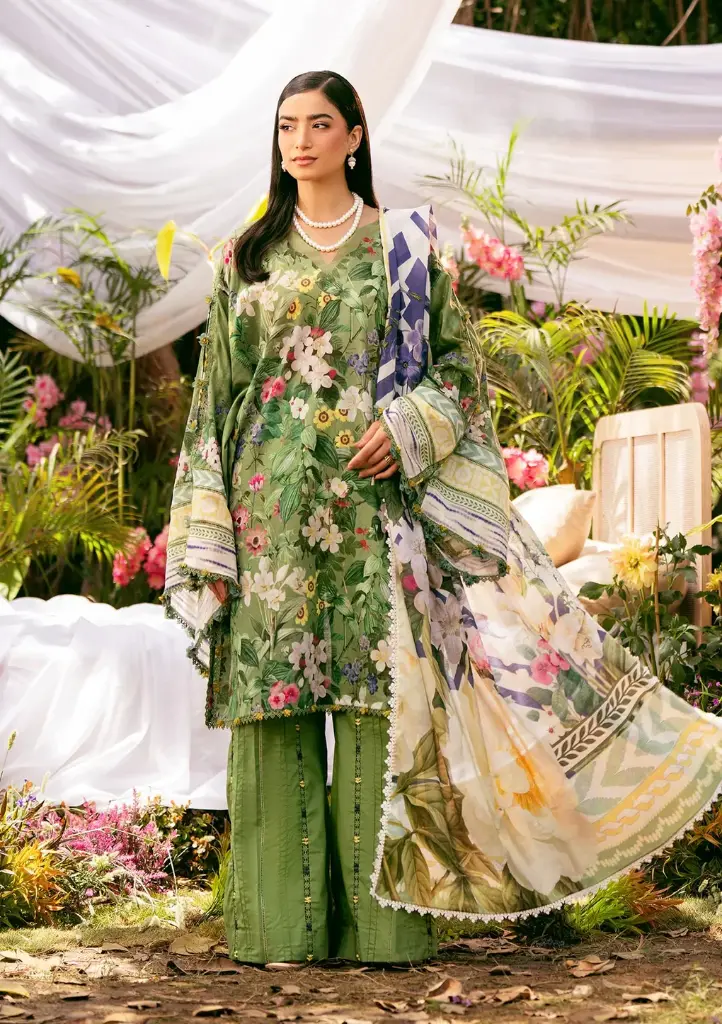Elaf - Prints Lawn Collection EPS-1B Green Eden