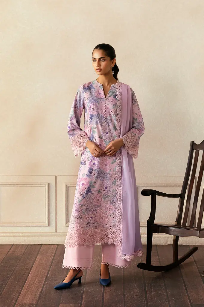 Afrozeh - Day Break Printed Kari 2025 - V11-05 Cloud Kissed