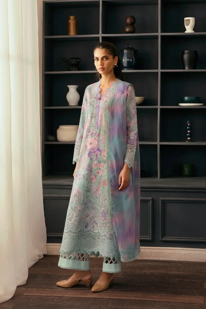 Afrozeh - Day Break Printed Kari 2025 - V11-07 Light Drenched