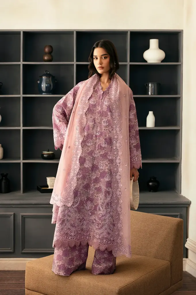 Afrozeh - Day Break Printed Kari 2025 - V11-11 Rain Warmed