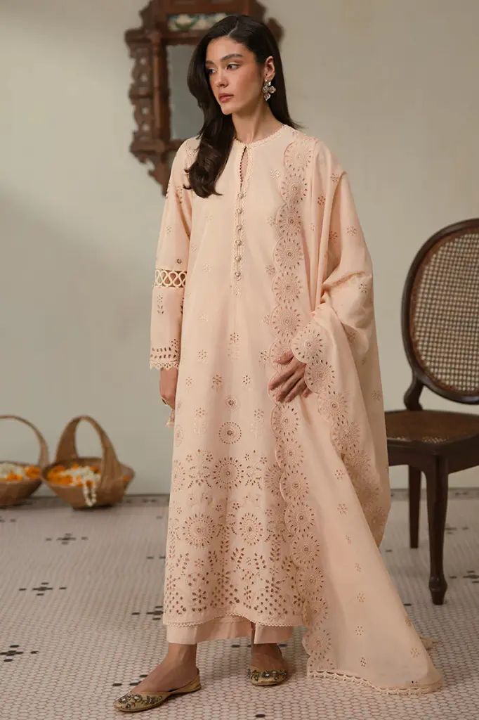 Cross Stitch - Chikankari Collection Design 05 Pearled Ivory