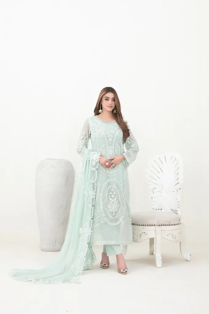 Tawakkal - Ablah Fancy Embroidered Chiffon D-5382