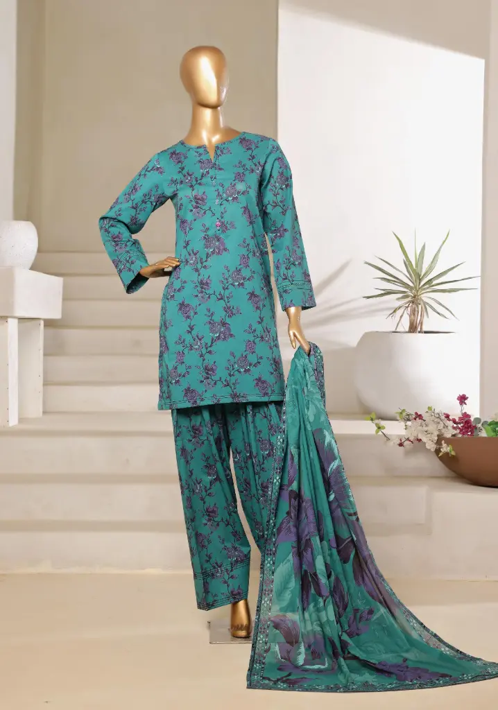 Sadabahar - Printed Lawn with Farshi Shalwar D-03