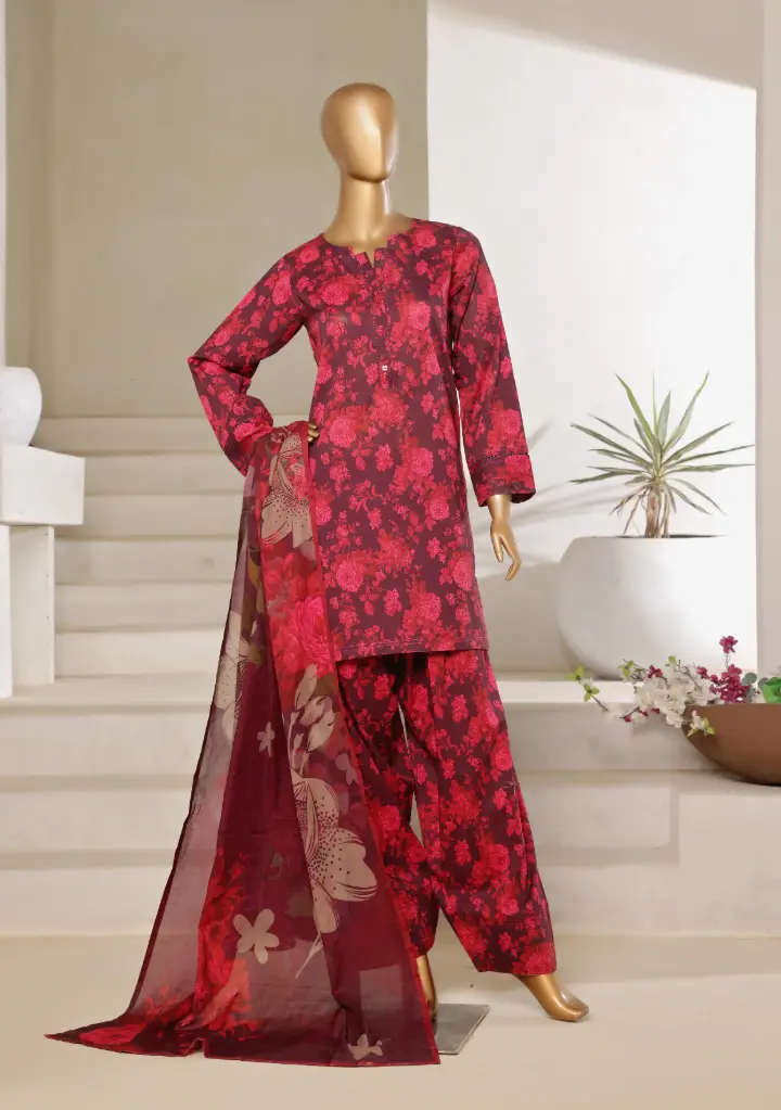 Sadabahar - Printed Lawn with Farshi Shalwar D-06
