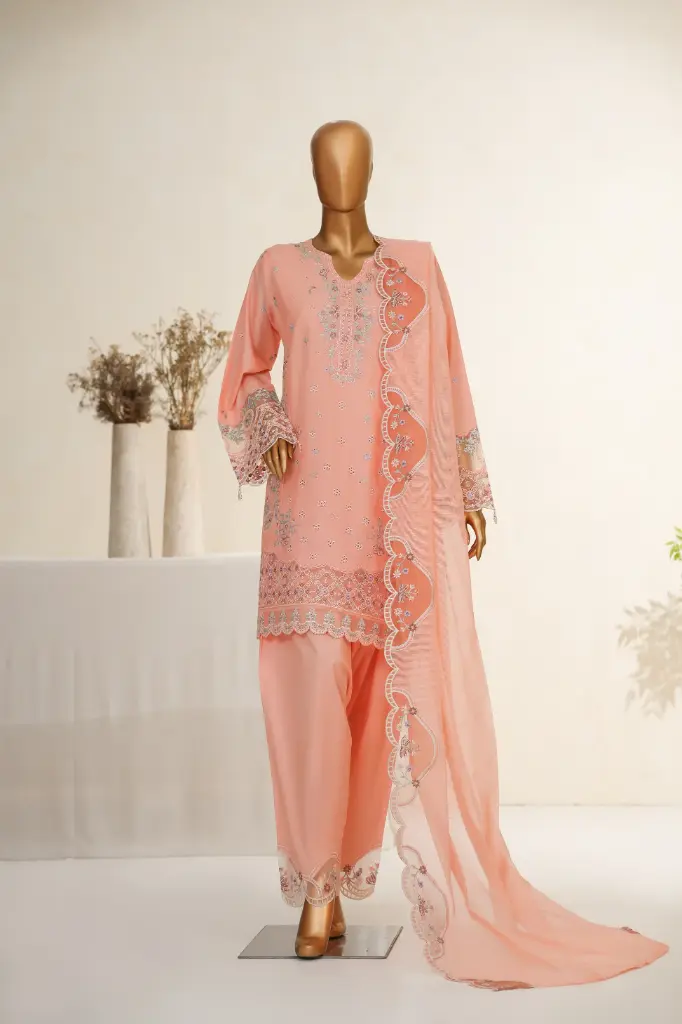 Maria Fabrics - Meher 3Pc Luxury Cotton - Ishya