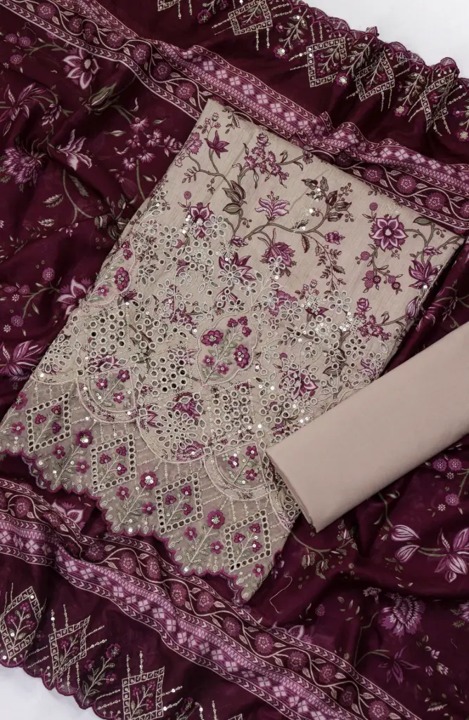 Bin Saeed - Embroidered Lawn Summer Collection '26 D-01