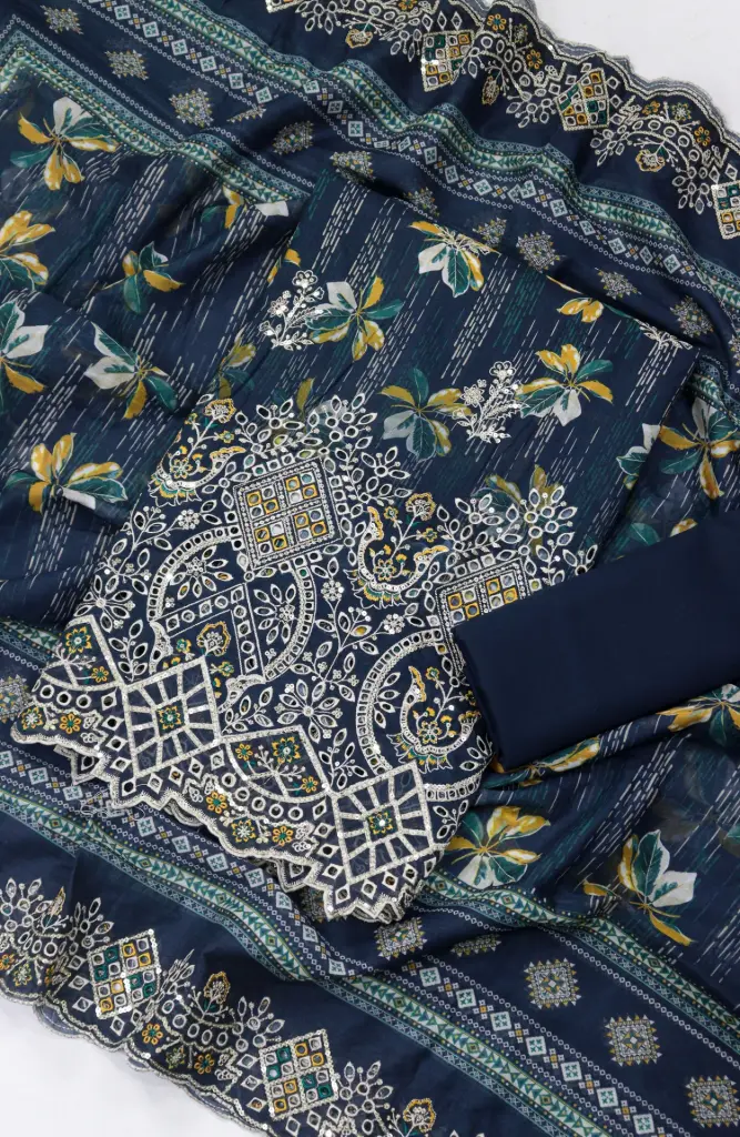 Bin Saeed - Embroidered Lawn Summer Collection '26 D-03