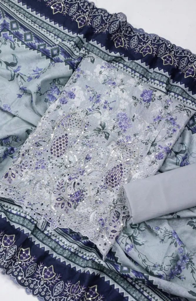 Bin Saeed - Embroidered Lawn Summer Collection '26 D-16