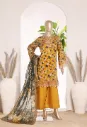 Bin Saeed - Exclusive Lawn Embd Short Length with Bell Bottom Trouser D-03