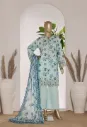 Bin Saeed - Exclusive Lawn Embd Short Length with Bell Bottom Trouser D-05