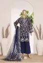 Bin Saeed - Exclusive Lawn Embd Short Length with Bell Bottom Trouser D-08