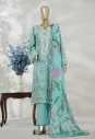 Bin Saeed - Exclusive Lawn Embd Long Length with Normal Trouser D-02