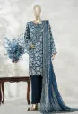Bin Saeed - Luxury Lawn Embd with Broad Flapper D-01