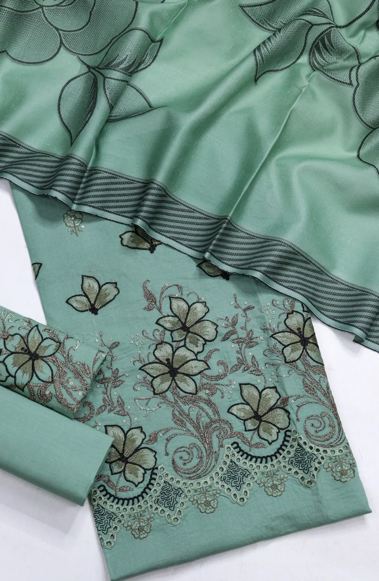 Amna Khadija - Fancy Embroidered Chikankari Summer Collection - SBD-01